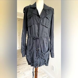 Seduce black long sleeves mini dress. Size M